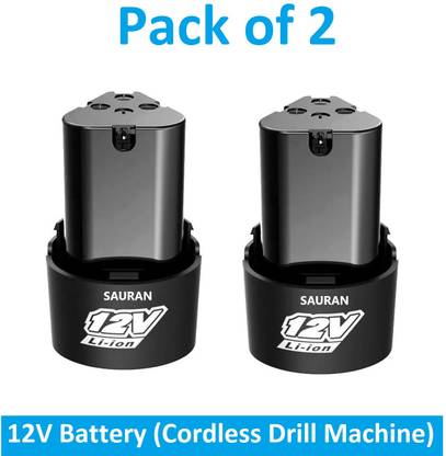 Sauran (Pack of 2) 12V Cordless Drill Battery for Cordless Drill (BTY4) Cordless Drill