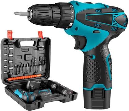 XTOOLS CD-12V 12v Cordless Screwdriver Drill with Accessories tool kit Cordless Drill
