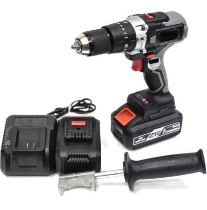 ANM ANMSALES 21V Powerful Cordless Drill & Screwdriver With 2 Speed. Double Battery 4.0AH 13mm Chuck,2 Speed. Hammer Drill. Cordless Drill