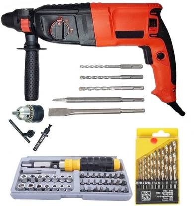 DUMDAAR Dream 26MM Rotary Hammer Drill Machine 900W Combo Offer Pistol Grip Drill