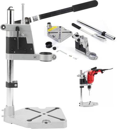 MLD Portable Drill Press Stand Tool for Hand Drill Workstation with Aluminum Base GAL-112 Drill Press Stand Tool Bench Drill Stand Clamp for Hand Drill Machine Angle Drill