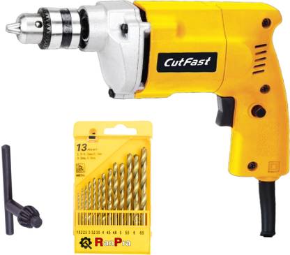 RanPra 10MM ELECTRIC DRILL MACHINE & DRILL BIT SET | Pistol Grip Drill