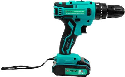 Spartan Brushless Dual Speed Turbo Cordless Drill Machine | Li-Ion 18V 2 x 2Ah Battery SP-GSB-180 Cordless Drill
