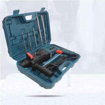 Hillgrove 100% Copper Winding HGHD26DG4 All Purpose Machine Forward/Reverse Rotation with 5 Bits for Making Holes in Wood/Metal/Concrete Hammer Drill Pistol Grip Drill