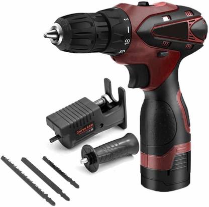 XDLB 12V electric charging power mini hand screwdriver rotary drive cordless drill With Jig saw wood cutter Cordless Drill