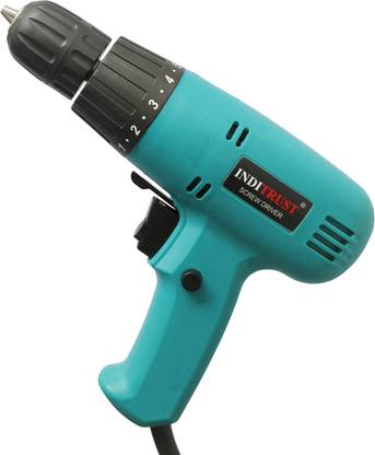 Inditrust 350W Electric Screwdriver, 10mm Chuck, Speed Control, Left/Right Rotation 100% Copper Winding WITH 6 MONTHS WARRANTY Pistol Grip Drill