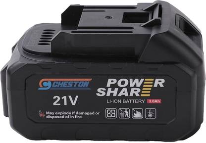 CHESTON One 3000 mAh Battery 21V (1 Battery & Charger Not Included) Cordless Drill