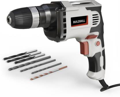 BUILDSKILL 400W drill machine | V-speed with 3000 RPM | reverse forward switch | keyless | BDM10400RE Pistol Grip Drill