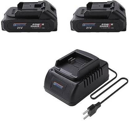 CHESTON 21V Battery for powertools with Charger(2 Batteries)|1Year Warranty Batteriesfor Cordless Drill
