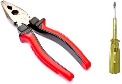 AK HANDTOOL Plier & Tester Screwdriver Combo | Cutting player | Cutting plier | Pliers Hand Tool Kit