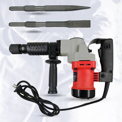 Hillgrove HGCM536M4 17mm Demolition Chisel+Hammer Concrete Breaker Drill Machine with 2 Power & Hand Tool Kit