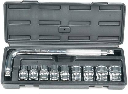 DEVICE Precision Sleeve Wrench Socket Spanner Set Automobile Repair Tool Box -10 Pieces Power & Hand Tool Kit