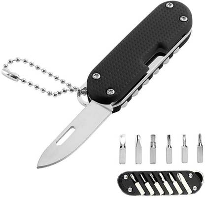 kroywen Pocket Cutter 6-Bit Screwdriver Multipurpose Cutting Tool Standard Screwdriver Set