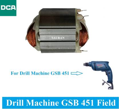 Sauran DCA (Brand) Field Coil For Bosch Drill Machine GSB 451 (F26) Power & Hand Tool Kit