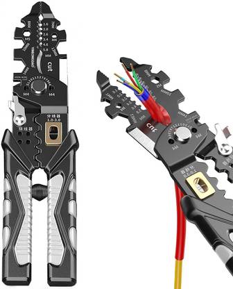 ZUCUR 25-in-1 Multifunction Wire Strippers Electeical Professional Electrician Pliers Tools and Cable Stripper for Cutting Wire Cutter