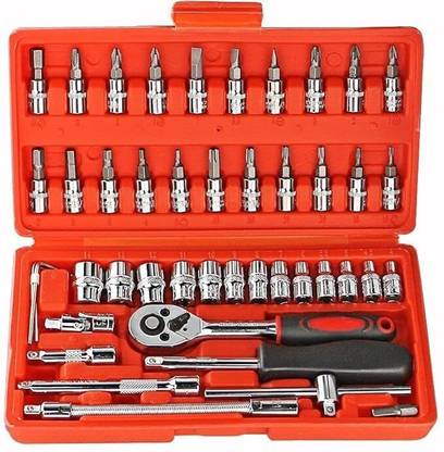 whinsy 46 in 1 Tool Kit Set / Screwdriver &/Socket Set Power / Hand Tool Kit Hand Tool Kit
