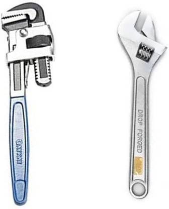 Hand power tool Adjustable Wrench, 12" Pipe Wrench For Mechanics, Vehicle Tool Kit Set Hand Tool Kit