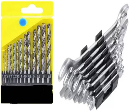 Airfit drill bit set for Wood Malleable Iron plastic with wrench set 8 pcs Power & Hand Tool Kit