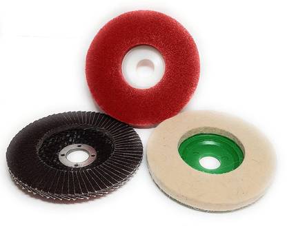 Inditrust new 1pc Felt Polishing 1pc buffing wheel 1pc flap wheel Power & Hand Tool Kit