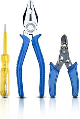 MODITEC Electrician Combo-03 200 MM Plier & 130 MM Wire Cutter with Line tester Hand Tool Kit