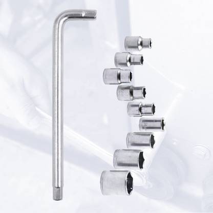 Hillgrove 10 Pcs Hex Socket Spanner Wrench Set Hand Tool Kit