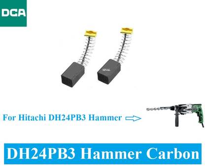 SINAL Carbon Brush Set (DCA Make) For Hitachi Hammer Model DH24PB3 (CR40) Power & Hand Tool Kit