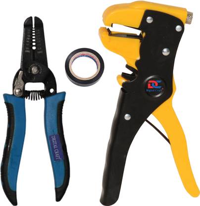 Digital Craft Automatic Wire Stripper,PVC Tape,7Inch Cable Stripper Hand Tool Kit