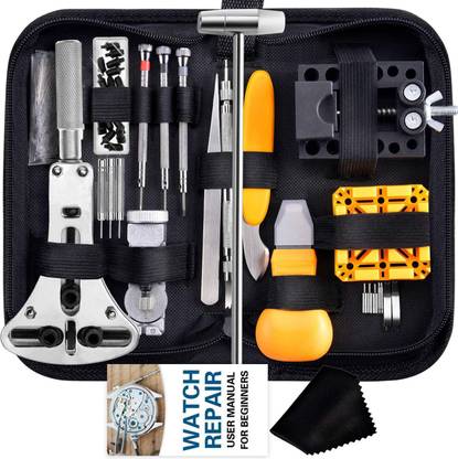 Bluedeal 187Pcs Watch Tool Kit with Watch Link Pin Remover Tools and Watch Hand Tool Kit