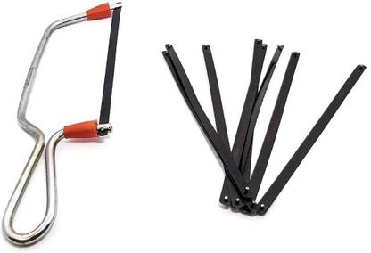 ZIODIC 6" Junoir Frame With Blade (6 Inch -Silver Color) with 10 blades Power & Hand Tool Kit