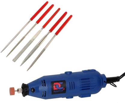 Digital Craft 5Pc Diamond file Set & Die Grinder Machine Kit Power & Hand Tool Kit