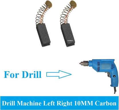 Sauran 4 Set (8 pcs) Carbon For Drill Machine 10MM L/R Power & Hand Tool Kit