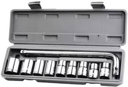 ALAMPAR 10 pcs ALAMPAR 10 Pieces Hand Tools Wrench Set Spanner Set Tool Kit Single Sided Pipe Wrench