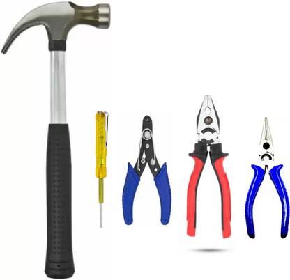 vyas Claw Hammer with tester wire cutter line man pliers Repair Hand Tool Power & Hand Tool Kit