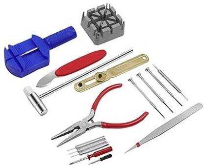 Bluedeal 16 Pieces/Set Hand Micro Screwdriver Spring Bar Chain Watch Tool Kit Hand Tool Kit