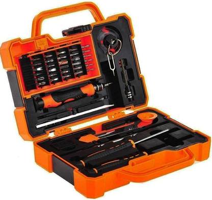 DEVICE Heavy 47-In-1 Professional Screwdriver, Magnetic Replaceable Tool Kit with Case Power & Hand Tool Kit