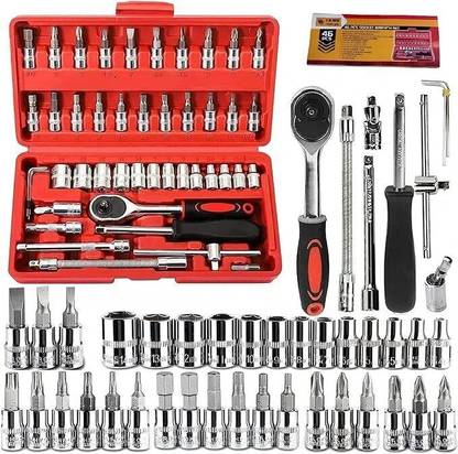 SRSW 46 in 1 Pcs Tool Kit & Screwdriver Multi Purpose Combination Tool Case Precision Power & Hand Tool Kit