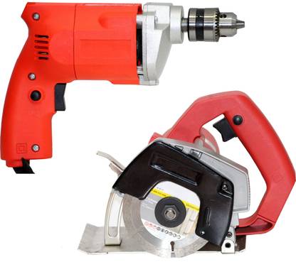 Digital Craft Multi-function Electric Wood Metal Marble Tile Brick Cutter Saw Electric Drilling Machine Tool Drill Tools Pistol Grip Drill 10 mm Chuck Size Power & Hand Tool Kit