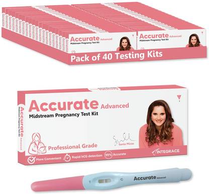 Accurate Advanced One Step Midstream Urine HCG Pregnancy Test Kit Device | 99% Accurate x 40 Pregnancy Test Kit