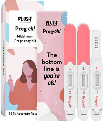 PLUSH Preg-Oh! Midstream Pregnancy Test Kit