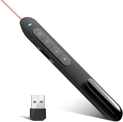 BTS Clicker for Laptop Presentations with Wireless Presenter Remote, 328FT/100m Remote Range Powerpoint Presentation Clickers for PPT/Google Slide Presenter