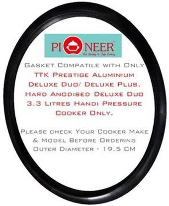 Pioneer Compatible with Prestige Outer Lid Pressure Cooker Handi 3.3 | 3 | Litres(Pack of 1) 170 mm Pressure Cooker Gasket