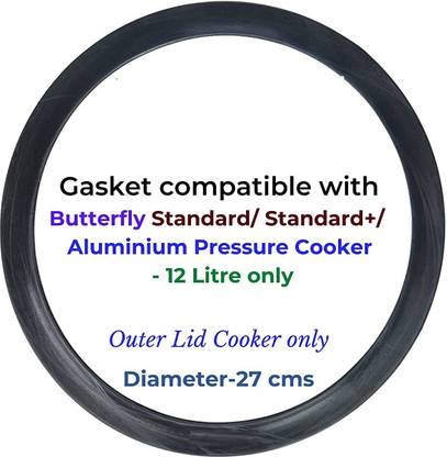 PRV Gasket compatible with Butterfly Outer Lid Pressure cooker 12 Ltr 270 mm Pressure Cooker Gasket