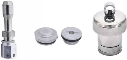 Mahalakshmi 1pc-Vent Tube, 2pcs-Safety Valve & 1pc- Whistle 10 mm Pressure Cooker Gasket