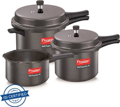 Prestige 5 L, 3 L, 2 L Outer Lid Induction Bottom Pressure Cooker