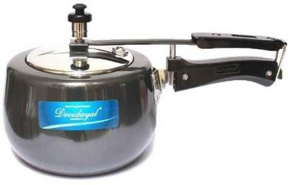Devidayal Bombay-2 HARD ANODISED PRESSURE COOKER 2 L Inner Lid Induction Bottom Pressure Cooker