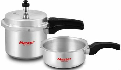 Master Perfect Classica 3Liter Plus 2 liter pan With Induction Base 2 L, 3 L Outer Lid Induction Bottom Pressure Cooker