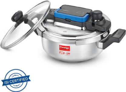 Prestige Svachh FLIP-ON 3 L Outer Lid Induction Bottom Pressure Cooker