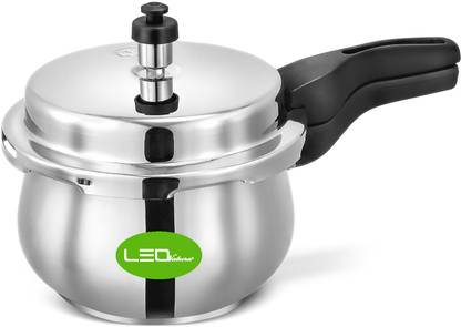 Leo Natura Stainless Steel HANDI Cooker 3 L Outer Lid Induction Bottom Pressure Cooker