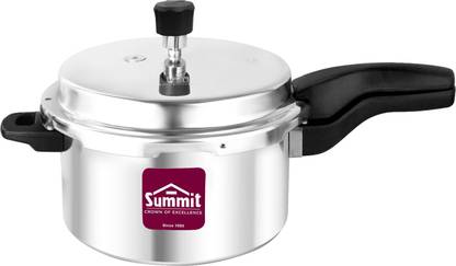 SUMMIT Prime Series Induction Base Outerlid Best Qulality Aluminium 5 L Outer Lid Induction Bottom Pressure Cooker