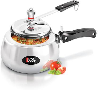 MILTON Aluminium Curve Pressure Cooker With Inner Lid, Non Induction Bottom 3 L Inner Lid Induction Bottom Pressure Cooker